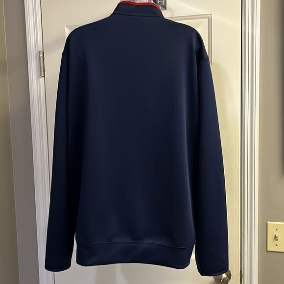 Antigua Men’s Navy Long Sleeve Mock Neck Golf Pullover- Large - Picture 6 of 12